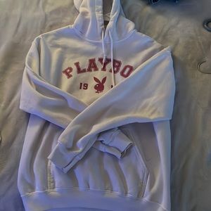 White playboy hoodie